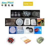 3/4 Stations Volledig Automatische Wegwerp Plastic Fruitverpakking Thermoformmachine voor PP PET PLA PVC PS Voedselplasticdozen