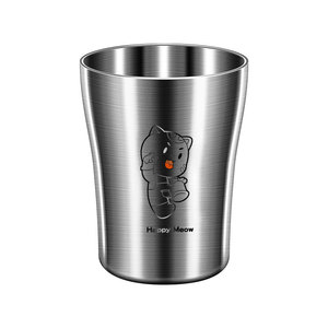 Stainless Steel Water Cup 304 Round Cartoon Design For Adults Children Milk Cup - Product Image 5