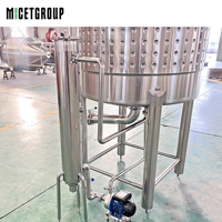 Réservoir d'extraction de café à chaud et à froid en acier inoxydable 304 de 1000 L avec mélangeur, machine à café, kits de brassage de café à vendre