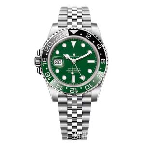 Reloj mecánico GMT4 para hombre, reloj mecánico <span class=keywords><strong>GMT</strong></span>, reloj para hombre Laujia, bisel de cerámica luminoso resistente al agua - Product Image 6