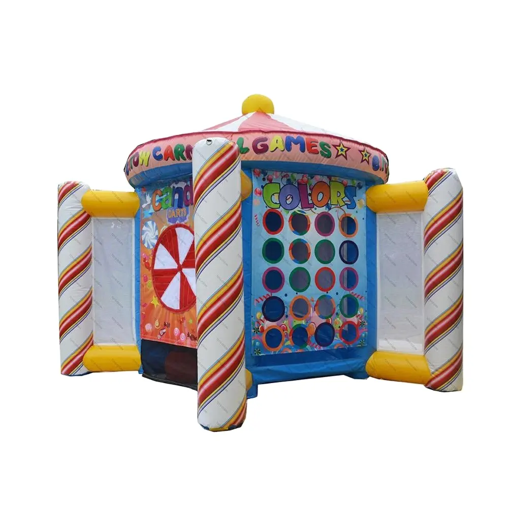 Açık özel interaktif şişme karnaval eğlenceli çocuklar için oyunlar ve yetişkinler vinil