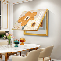 Salon décoration de la maison compteur électrique boîte moderne de luxe cristal porcelaine mur art décoratif peinture boîte électrique