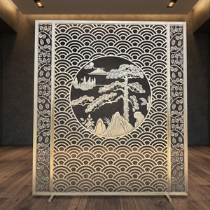 Panel Decorativo de Madera Cortado con Láser, Biombo Hueco, Panel de Pared Interior Personalizado - Product Image 2