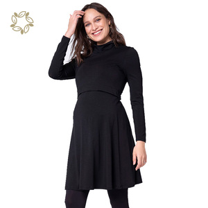 Robes de maternité en bambou biologique Pyjama de nuit en jersey durable pour femmes enceintes - Product Image 3