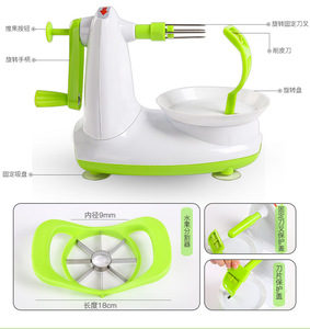 Gadgets de cuisine à <span class=keywords><strong>manivelle</strong></span> manuels en acier inoxydable pour couper les pommes et les poires. - Product Image 4