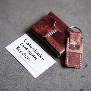 กระเป๋าสตางค์ทรงบางแบบสั่งทำ Boshiho สำหรับผู้ชาย สไตล์วินเทจ สีน้ำตาลคลาสสิก หนังแท้ ใส่บัตรได้ - Product Image 2