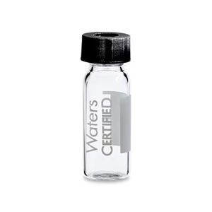 Waters 186005660CV TruView pH Control Verre certifié LCMS, flacon à col vissé 12 x 32 mm, avec bouchon et septum en PTFE/silicone - Product Image 1