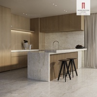 Carreaux de plafond en dalle émaillée en porcelaine polie 1600*3200*12mm pour décoration murale intérieure extérieure de villa