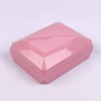 Boîte à bijoux en bois faite à la main avec finition peinture brillante, couleur personnalisée, style moderne élégant et rectangulaire, pour bague, collier, cadeau