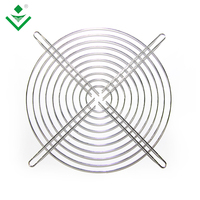 Grille de protection noire et blanche pour ventilateur axial DC 172 mm, filtre 17251 en acier inoxydable, filet de protection à 4 trous avec vis d'installation