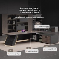 Elegante e moderno tavolo da ufficio dipinto di fascia alta con Set per sedie e tavoli da ufficio per manager, supervisori e presidenti