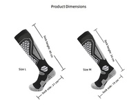 Chaussettes de ski en laine mérinos, chaussettes d'hiver épaisses et rembourrées pour le snowboard, chaussettes antibactériennes respirantes et chaudes pour le ski et le snowboard