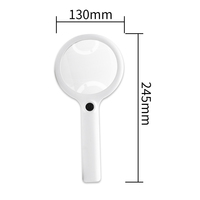 Elvis 2X/10X Handheld Pocket Magnifier with 110mm Glass Lens Portable for Reading & Inspection