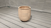 Pot de fleurs moderne en fibre d'argile géante, écologique, léger, durable, fabriqué à la main, 6L/pièce, certifié ISO9001, personnalisable