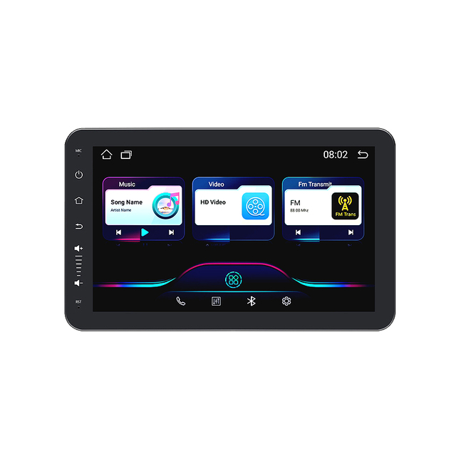 10.1 Inch 2DIN 2.5D Touch Screen Car Monitor AUX Port CarPlay MP3/MP4 Players TV for  for Headrest Linux 10.1