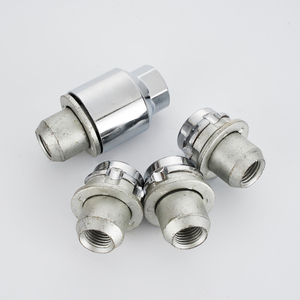 Serrure <span class=keywords><strong>antivol</strong></span> argentée M14 * 1.5, lot de 10 pièces, 4 + 1, pour roues de voiture - Product Image 4