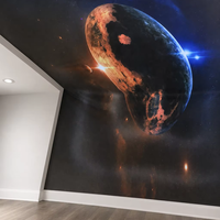 Prix d'usine, film de plafond extensible en PVC durable imprimé UV, galaxie voie lactée, pour KTV