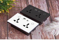 Prise intelligente universelle double Zigbee 2026 Golden Security avec chargeur USB Type C, compatible avec l'application Tuya Smart Life, Alexa et Google