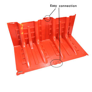 Barrières anti-inondations étanches en plastique de protection de l'eau de contrôle routier mobile portable - Product Image 6