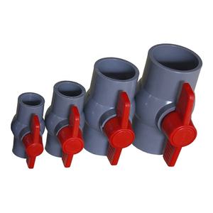 SALVADOR Válvula de bola de PVC compacta de 4 ''Válvula de cierre para fabricación de tuberías de agua Válvulas de bola de plástico - Product Image 3