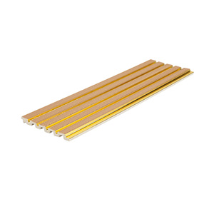 Panneaux muraux PS imitation <span class=keywords><strong>bois</strong></span>, panneaux à lattes cannelées, revêtement décoratif intérieur, installation facile, imperméable, 160x12mm - Product Image 3