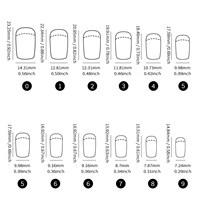 144 faux ongles œil de chat rouges carrés moyens, 4 compartiments, boîte blister, réutilisables, capsules d'ongles artificiels