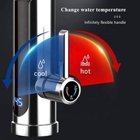 Vente en gros de chauffe-eau instantané en acier inoxydable robinet de cuisine chauffe-eau électrique instantané robinet