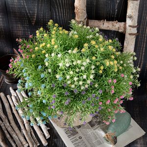 Bouquet artificiel CallaFloral de gypsophile bleu en plastique pour décoration intérieure, maison et arrangements de mariage - Product Image 2