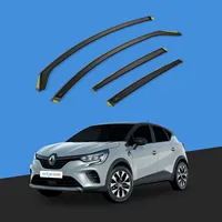 Renault Captur MK2 2020 et après, SUV 5 portes, déflecteurs de vent, protections intégrées, 4 pièces