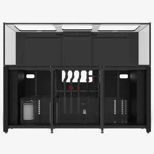 7ft ตู้ปลาขนาดใหญ่340แกลลอนความลึก30นิ้วแก้วเหล็กต่ำคุณภาพสูงใสมาก - Product Image 2