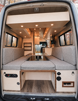 Meubles de camping-car en aluminium alvéolé imperméables avec lit, canapé, armoire, table et chaises pour l'amélioration de l'intérieur des VR