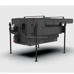 Standar Australia 4x4 Dual Cab truk Camper geser dalam pengambilan Pop Up Camping Camper dengan kamar mandi