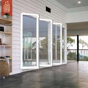 Portes coulissantes translucides pliables gain de place, bureau à domicile, patio, fonctionnement silencieux réglable pratique, <span class=keywords><strong>porte</strong></span> pliante - Product Image 3