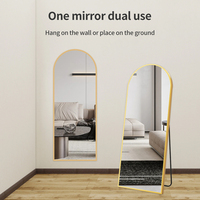 Espejo de Cuerpo Entero Personalizado con Marco Metálico, Espejo de Pie para Dormitorio, Espejo de Pared para Maquillaje en Venta
