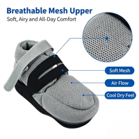 Botte post-opératoire réglable pour décompression de l'avant-pied, avec protection d'orteil amovible, en maille, Velcro et cale en TPR, pour la récupération après une blessure à l'orteil ou une chirurgie