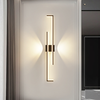 Lumière murale minimaliste moderne pour canapé, émettant de la lumière vers le haut et vers le bas, bande longue minimaliste, lampe de chevet, bande longue murale