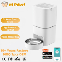 Distributeur automatique intelligent de nourriture pour animaux de compagnie, chiens et chats, avec minuterie automatique, distributeur de nourriture pour animaux de compagnie, grande capacité de 6 L