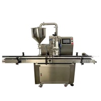 Machine de remplissage automatique à pompe lobulée pour liquides visqueux, confitures, cosmétiques, crèmes corporelles et pâtes en pots et bouteilles, avec servomoteur