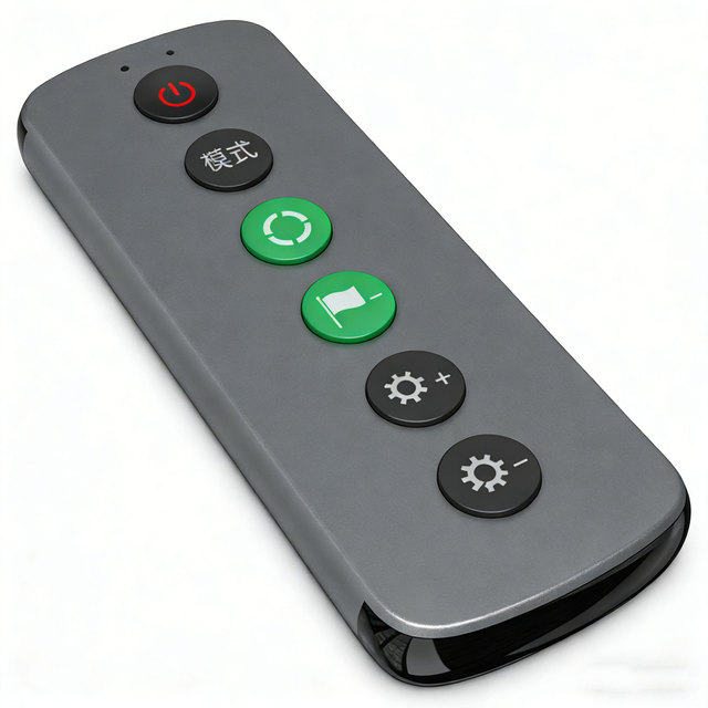 Customized 6-Key Mini Infrared Remote Control Silver with Fixed Code BLE & RF Compatible RCT006 Model