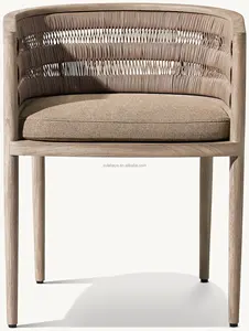 NUSA, estilo contemporáneo, nuevo diseñador, muebles de exterior de teca sólida de gama alta, sillón de comedor de teca para Hotel, Patio Resort - Product Image 3