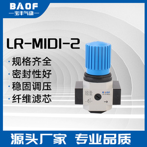 Régulateur d'air Baof LR-D-MIDI, vanne de régulation de pression moyenne pour systèmes d'air comprimé - Product Image 5