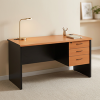 Meubles de bureau en bois, bureau avec tiroirs, moderne, avec rangement et gestion des câbles, pour enseignant dans une école, fournitures pour projets scolaires