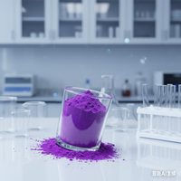 Poudre de colorant violet à haute concentration pour la teinture des vêtements, matière première pour la coloration textile