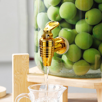 Vente en gros Grand bocal de fermentation en verre vintage avec robinet