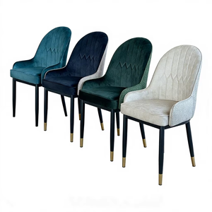 Silla <span class=keywords><strong>de</strong></span> Comedor <span class=keywords><strong>de</strong></span> Estilo Nórdico Contemporáneo, <span class=keywords><strong>Sillas</strong></span> <span class=keywords><strong>de</strong></span> Comedor, Muebles <span class=keywords><strong>de</strong></span> Sala <span class=keywords><strong>de</strong></span> Estar, Patas <span class=keywords><strong>de</strong></span> Metal, Silla Tapizada en Cuero - Product Image 6