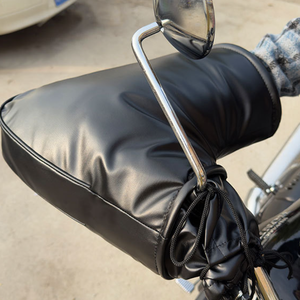 Protectores de Manos para Motocicleta de 3 Capas, Relleno de Algodón y Seda Térmica, Forro Interior de Felpa Suave al Tacto, Impermeables, para Invierno - Product Image 4