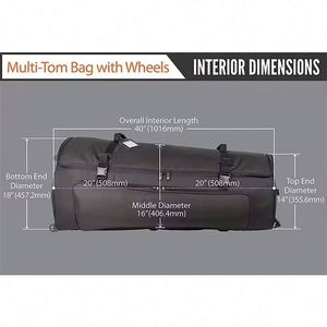 Sac de transport rembourré pour batterie, avec roulettes, grand format, pour scène et voyage, échantillon gratuit - Product Image 6