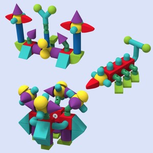 Bộ đồ chơi từ tính EVA có thể tùy chỉnh: khối xây dựng không độc hại cho trẻ em-Dễ dàng làm sạch, học Đồ chơi với thiết kế sáng tạo - Product Image 2