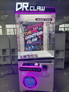 ตู้คีบตุ๊กตาหยอดเหรียญ ตู้เกมอาร์เคด ตู้เหล็ก 9 ปี รับประกัน ตู้เกมพินบอล ตู้คีบของรางวัล สีชมพู - Product Image 4