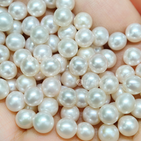 Perles d'eau douce naturelles en vrac Muses Jewels, prix d'usine, 6-7mm, rondes, multicolores, teintées, Perlas Para Bisuteria Por Mayor
